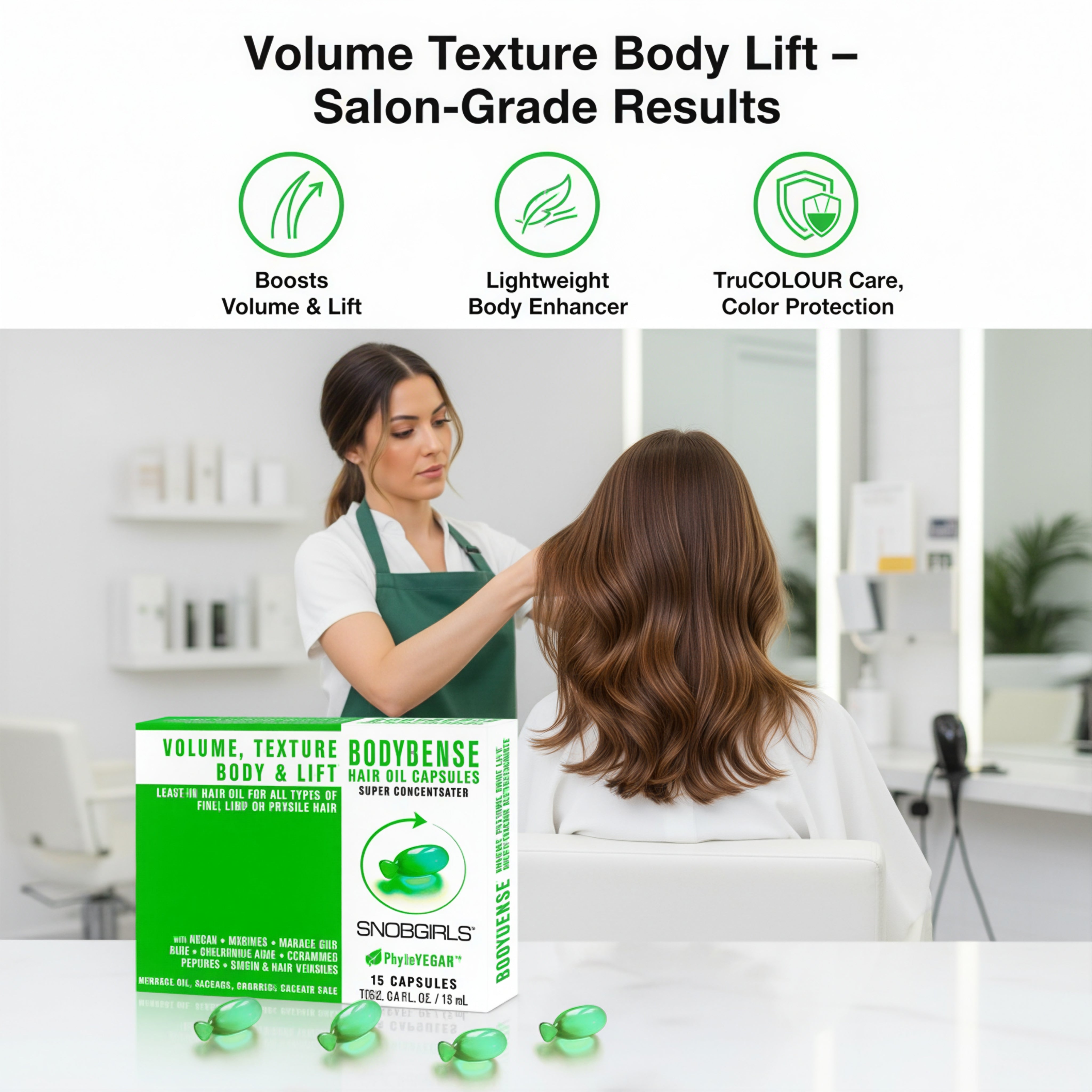 BODYDENSE Aceite Vegano para Volumen Textura Cuerpo Elevación