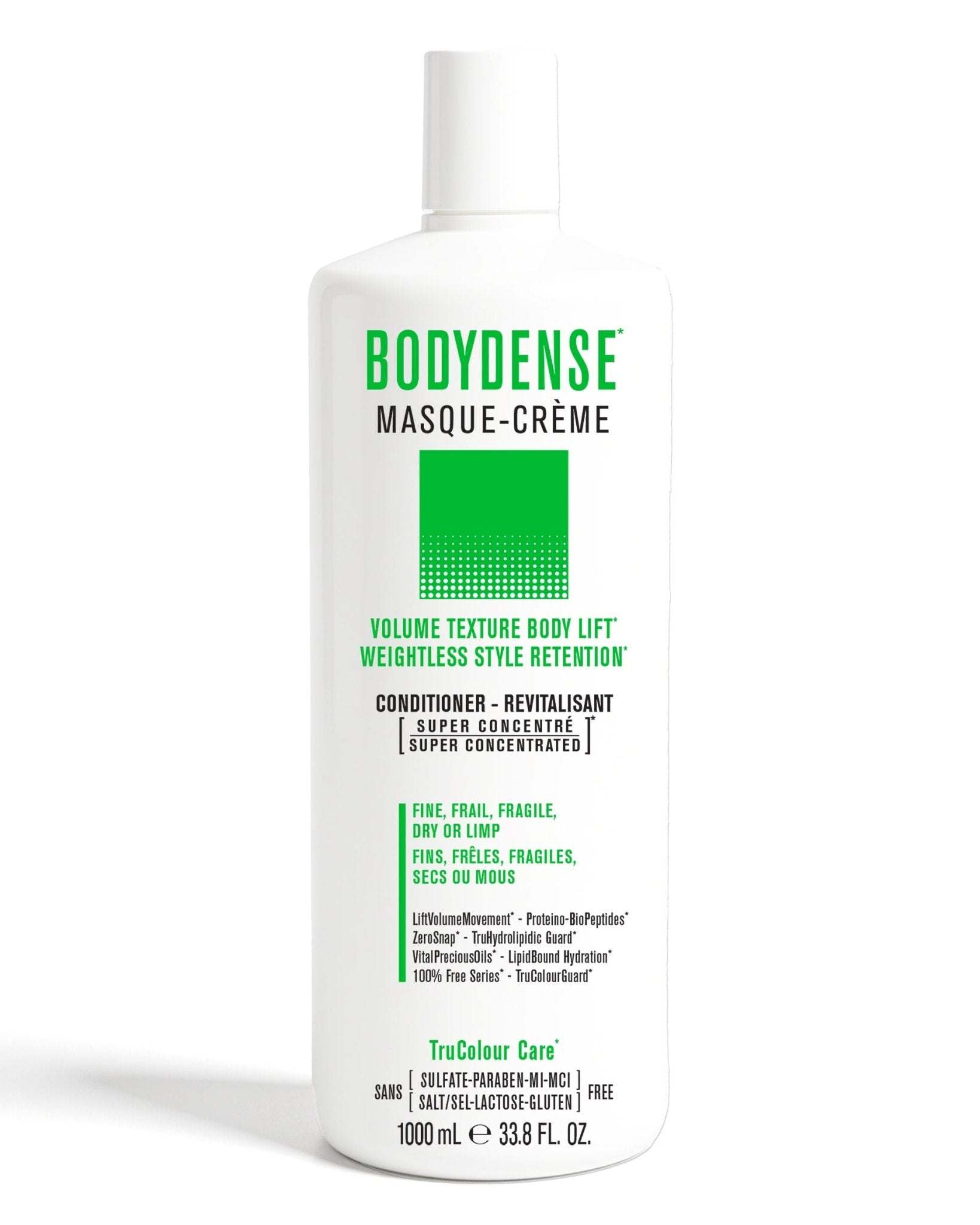 BODYDENSE Vegan Hair Conditioner super concentrated masque-crème for fine, fragile, dry hair with volume texture and weightless style retention
