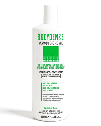 BODYDENSE Vegan Hair Conditioner super concentrated masque-crème for fine, fragile, dry hair with volume texture and weightless style retention