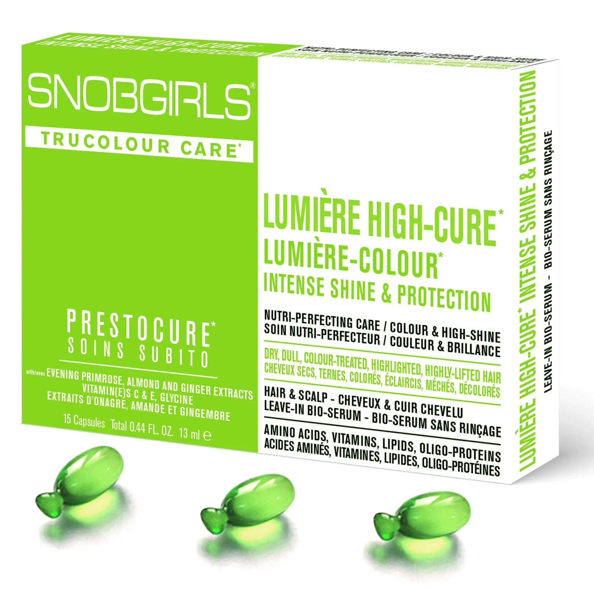 LUMIERE-COLOUR Perfect Colour & Shine Vegan Hair OilLUMIERE-COLOUR Perfect Colour & Shine Vegan Hair Oil is a super concentrated leave-in treatment designed for normal, dry, coloured or highlighted hair. This VegaSNOBGIRLS.com