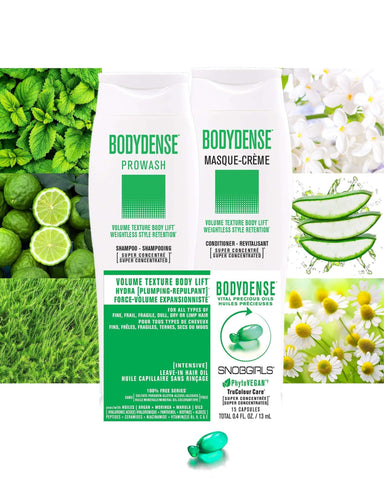 Trio BODYDENSE Vegan Shampoo, Conditioner, Hair Oil - SNOBGIRLS.com