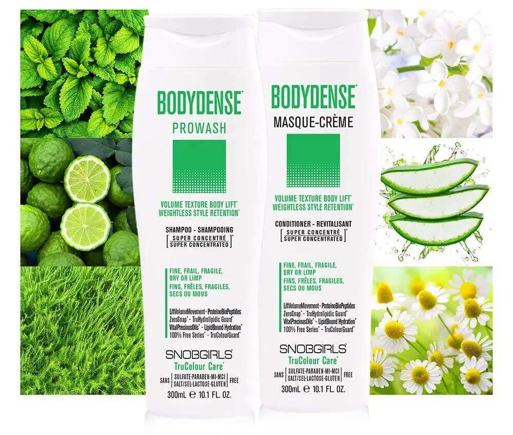 BODYDENSE Vegan Hair ConditionerVOLUME TEXTURE BODY LIFTWEIGHTLESS STYLE RETENTION
For Fine, Frail, Fragile, Dry or Limp Hair
Super Concentrated MASQUE-CREME Vegan ConditionerLightweight cream ricSNOBGIRLS.com