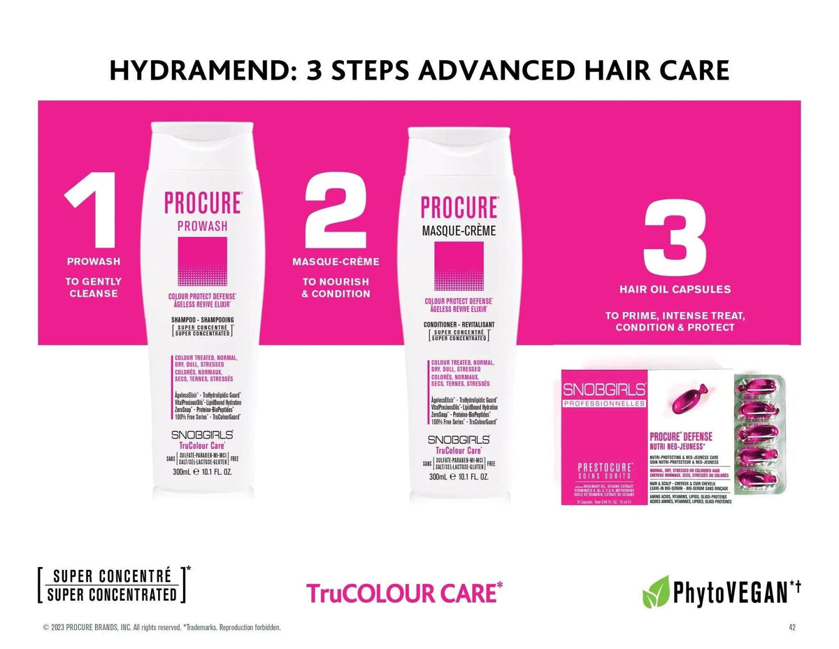 Trio PROCURE Vegan Shampoo, Conditioner, Hair Oil for Colour Protect DTrio PROCURE Vegan Shampoo, Conditioner, Hair OilSNOBGIRLS.com