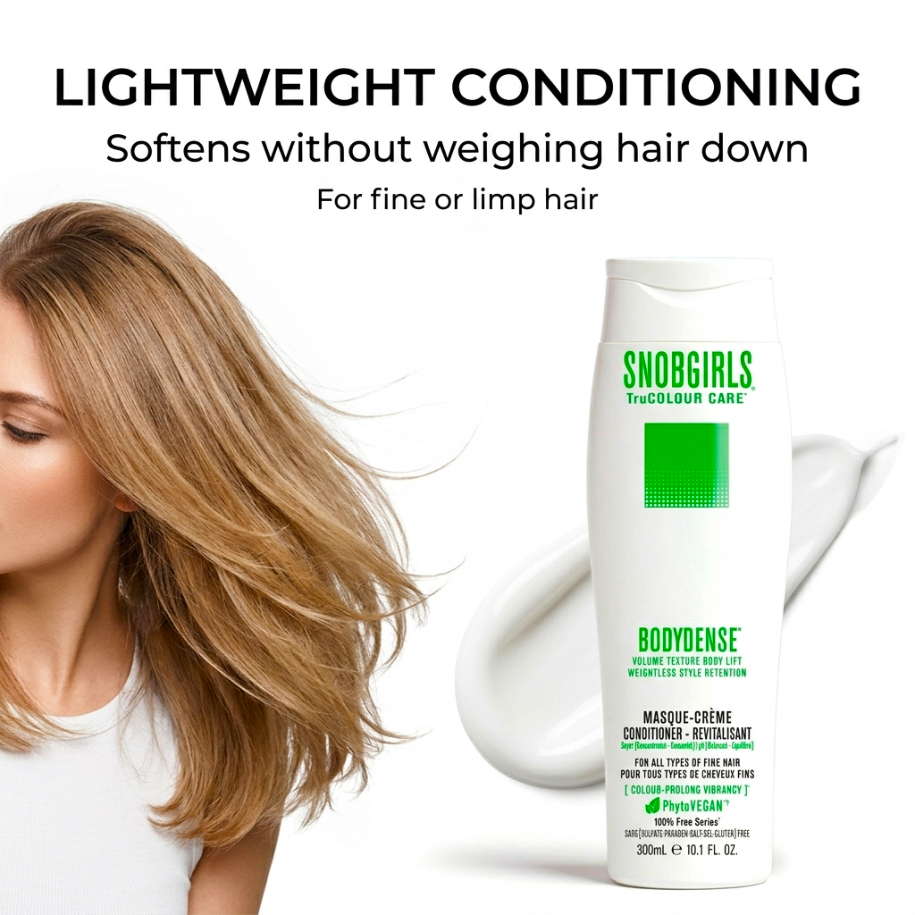 BODYDENSE Vegan Hair Conditioner for volume and body lift in fine, thin hair