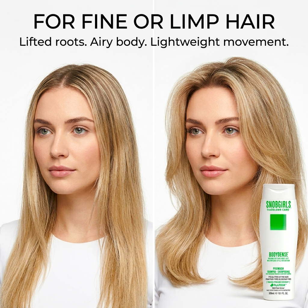 Trio BODYDENSE Vegan Shampoo, Conditioner, and Hair Oil Capsules for volume, texture, and weightless hair care