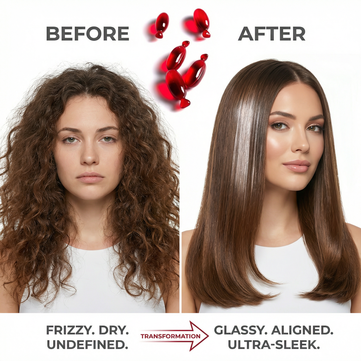 CURALIGN Vegan Shampoo Conditioner and Hair Oil Trio for frizzy, curly hair control and smoothness