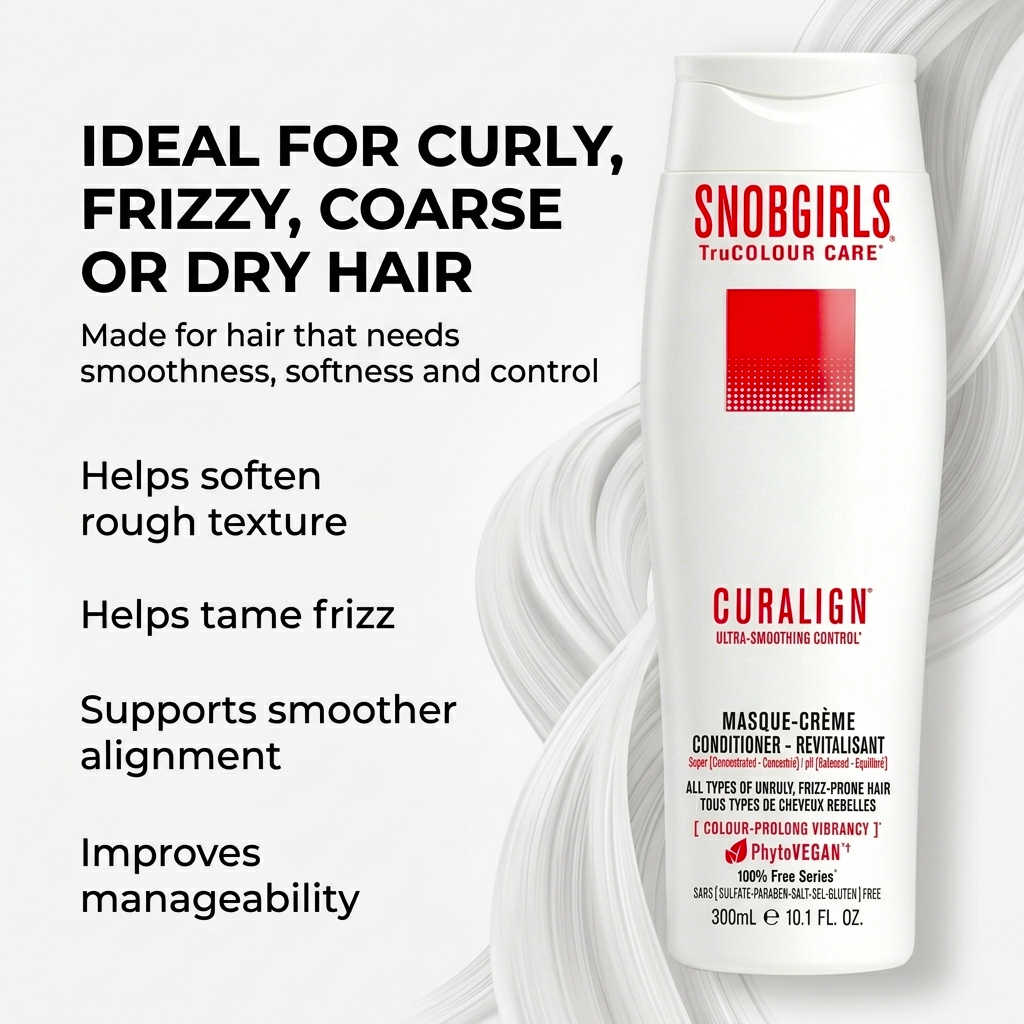CURALIGN Vegan Conditioner tube for frizz control and smooth, shiny hair