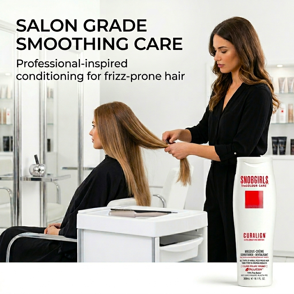 CURALIGN Vegan Shampoo, Conditioner, and Hair Oil Trio for frizzy, curly hair smoothing and hydration