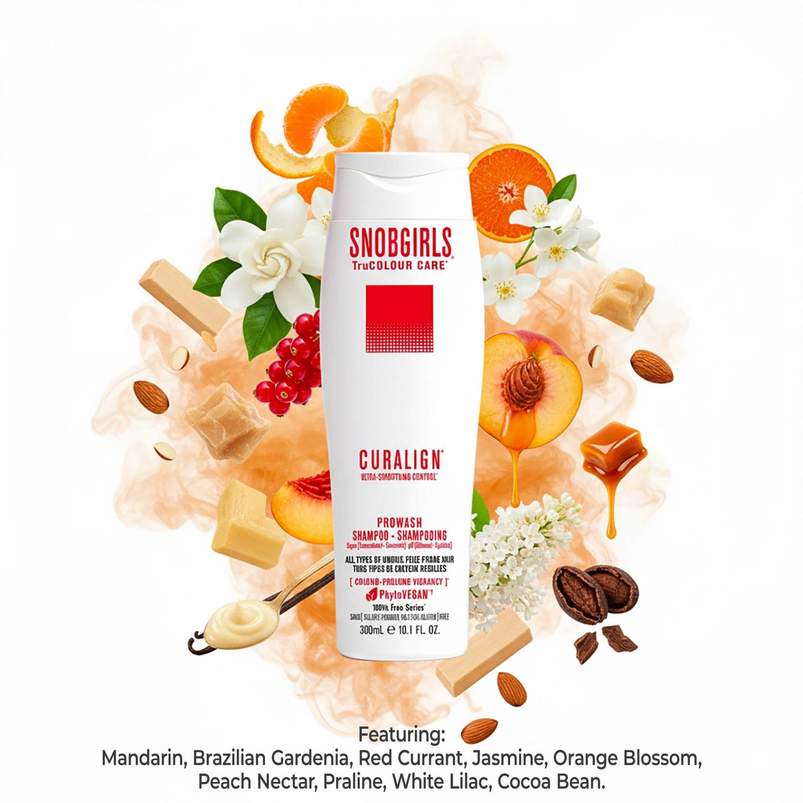 Trio CURALIGN Vegan Shampoo, Conditioner, and Hair Oil Capsules for ultra-smoothing control of curly, frizzy, dry, and coarse hair.