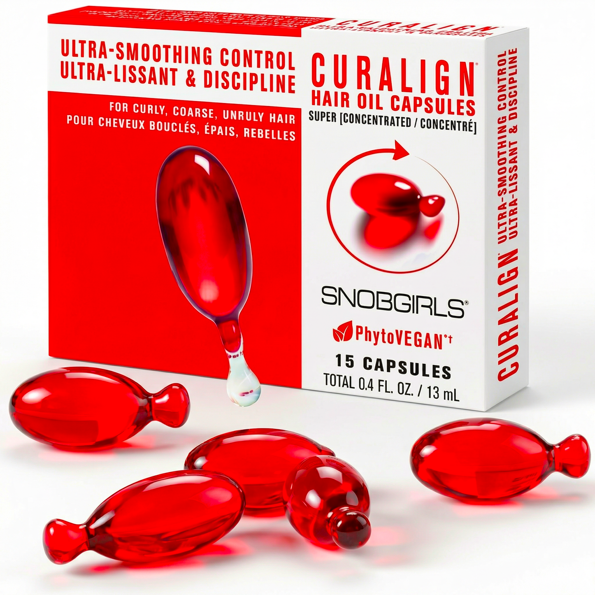 CURALIGN Vegan Shampoo Conditioner Hair Oil Trio for frizzy, curly hair control