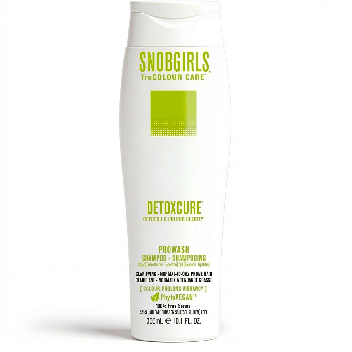 DETOXCURE Super Concentrated PROWASH Vegan Hair Shampoo for oily, product-heavy scalp, clarifying and color-safe formula