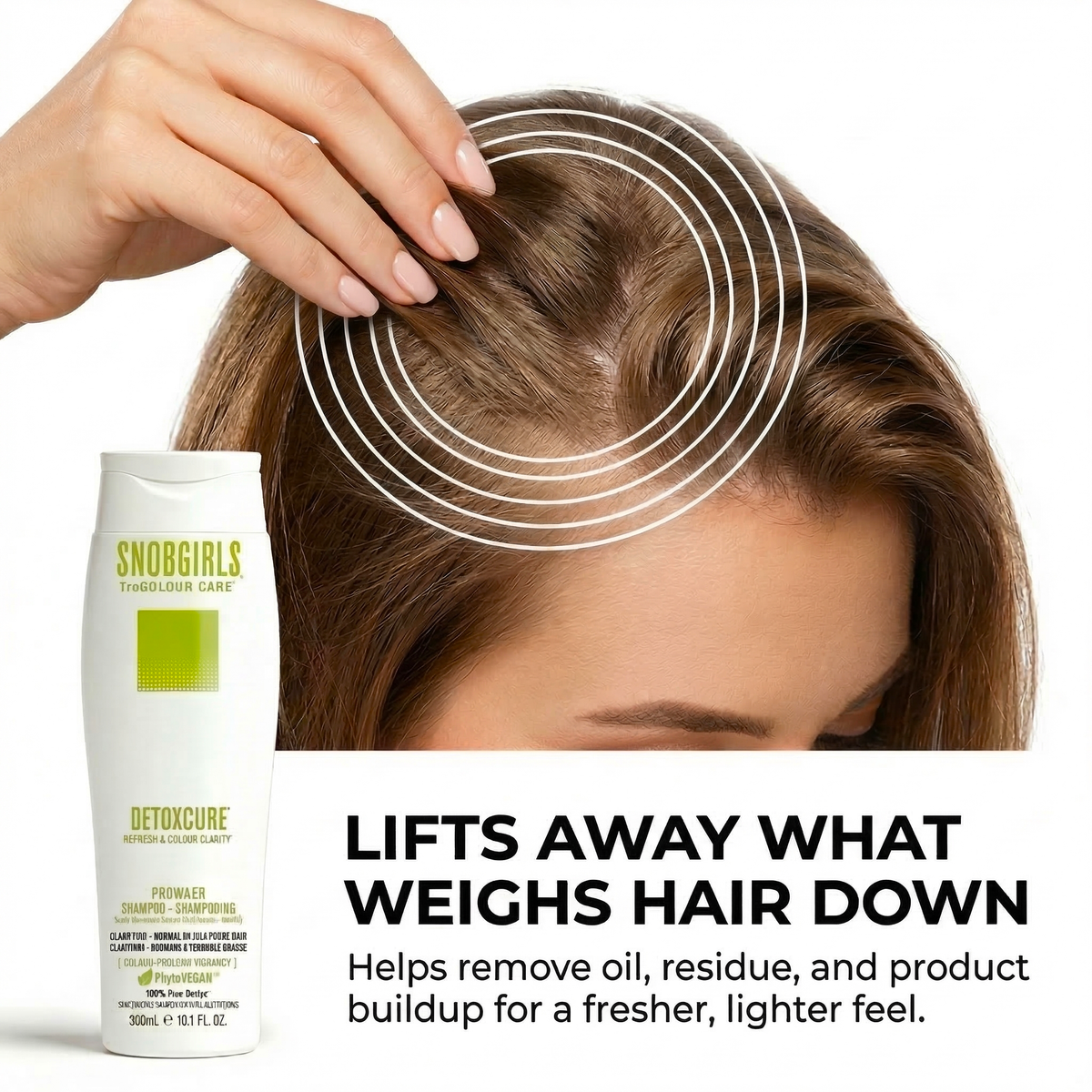 DETOXCURE super concentrated PROWASH vegan shampoo for oily, product-loaded scalp detox and colour-safe clarity
