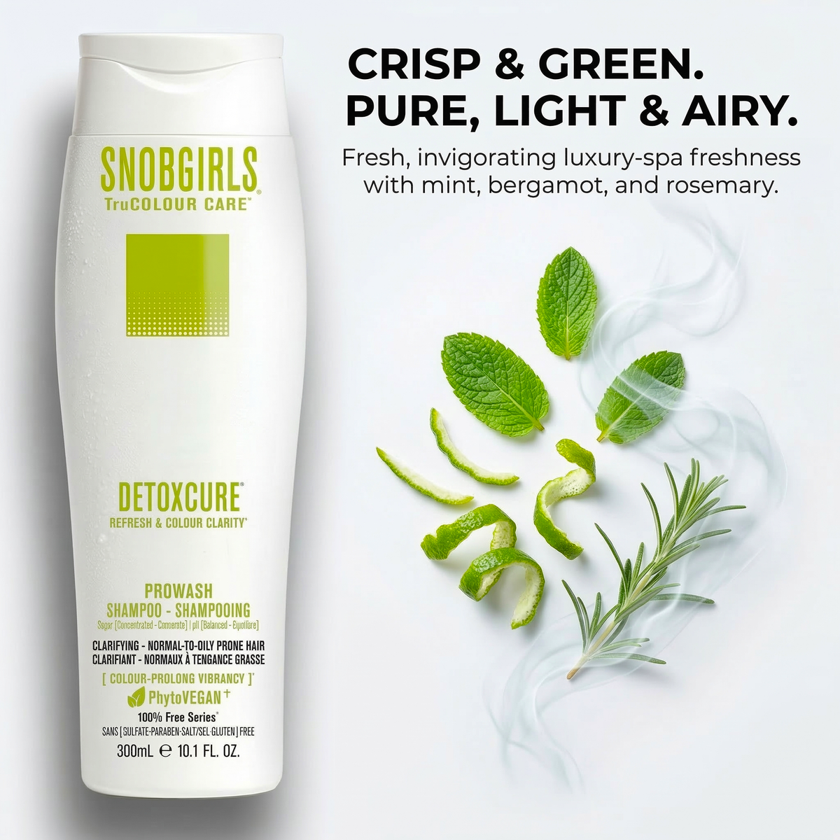 DETOXCURE Super Concentrated PROWASH Vegan Hair Shampoo for oily scalp and product buildup detox