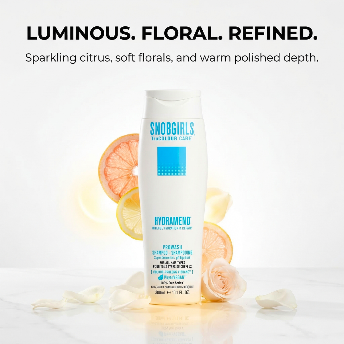 HYDRAMEND Vegan Hair Shampoo bottle for intense hydration and repair of dry, damaged hair