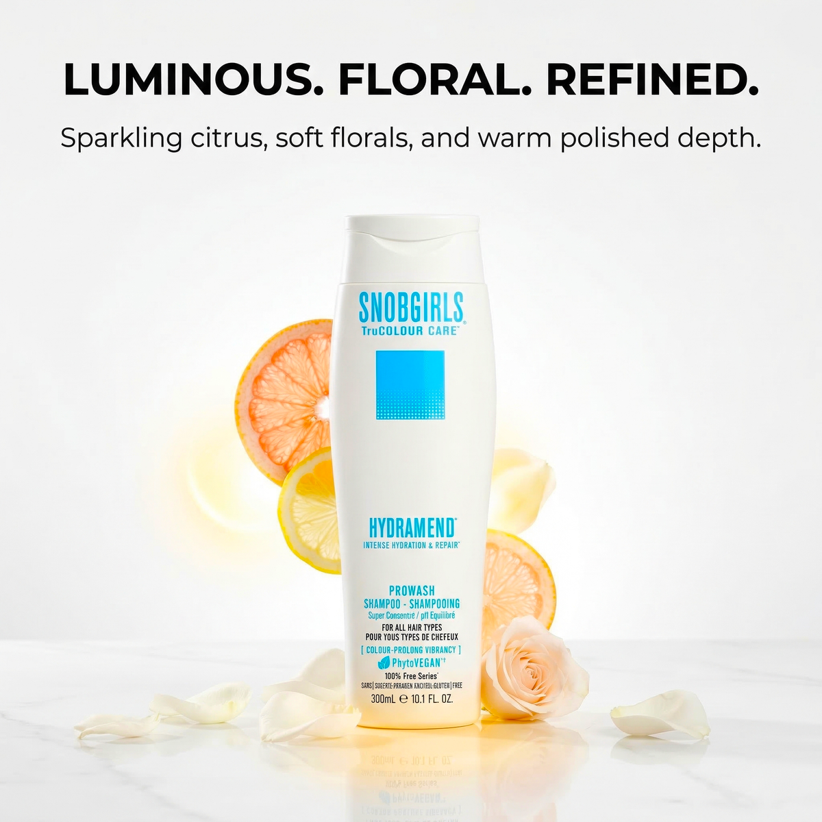 HYDRAMEND Vegan Hydrating Shampoo bottle with moisturizing and repair benefits for dry, damaged hair