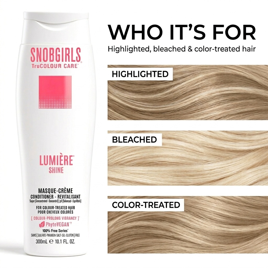 LUMIERE HIGHCURE Masque-Creme vegan conditioner for bright, soft blonde and platinum hair