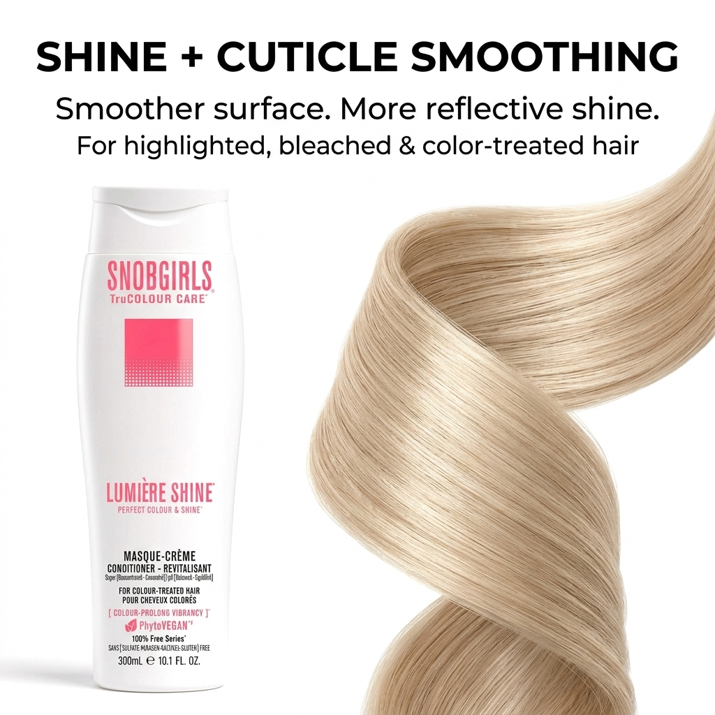 LUMIERE HIGHCURE Vegan Hair Conditioner for bright, silky blonde and platinum hair with lightweight nourishment and color protection