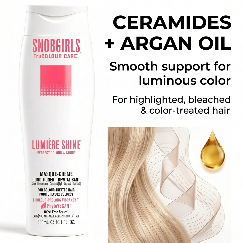 LUMIERE HIGHCURE Masque-Creme vegan hair conditioner for bright, soft blonde and platinum hair