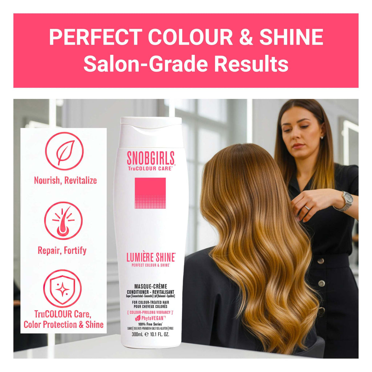 LUMIERE HIGHCURE Masque-Creme vegan conditioner for blonde hair with nourishing, color-protecting, and shine-enhancing formula