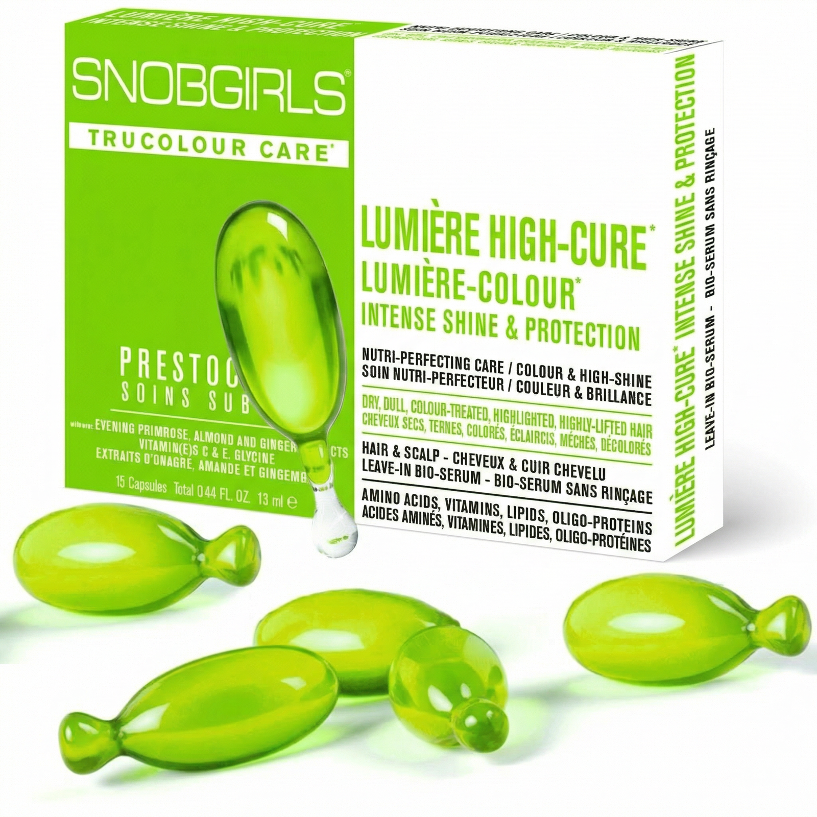 LUMIÈRE HIGHCURE Hair Oil capsules for color-treated hair shine and nourishment