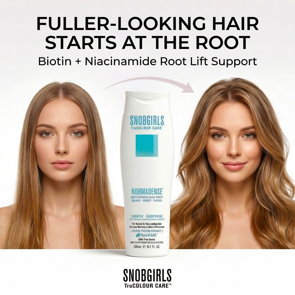 NORMADENSE 2 Shampoo and Conditioner Duo 1000mL for denser, fuller hair