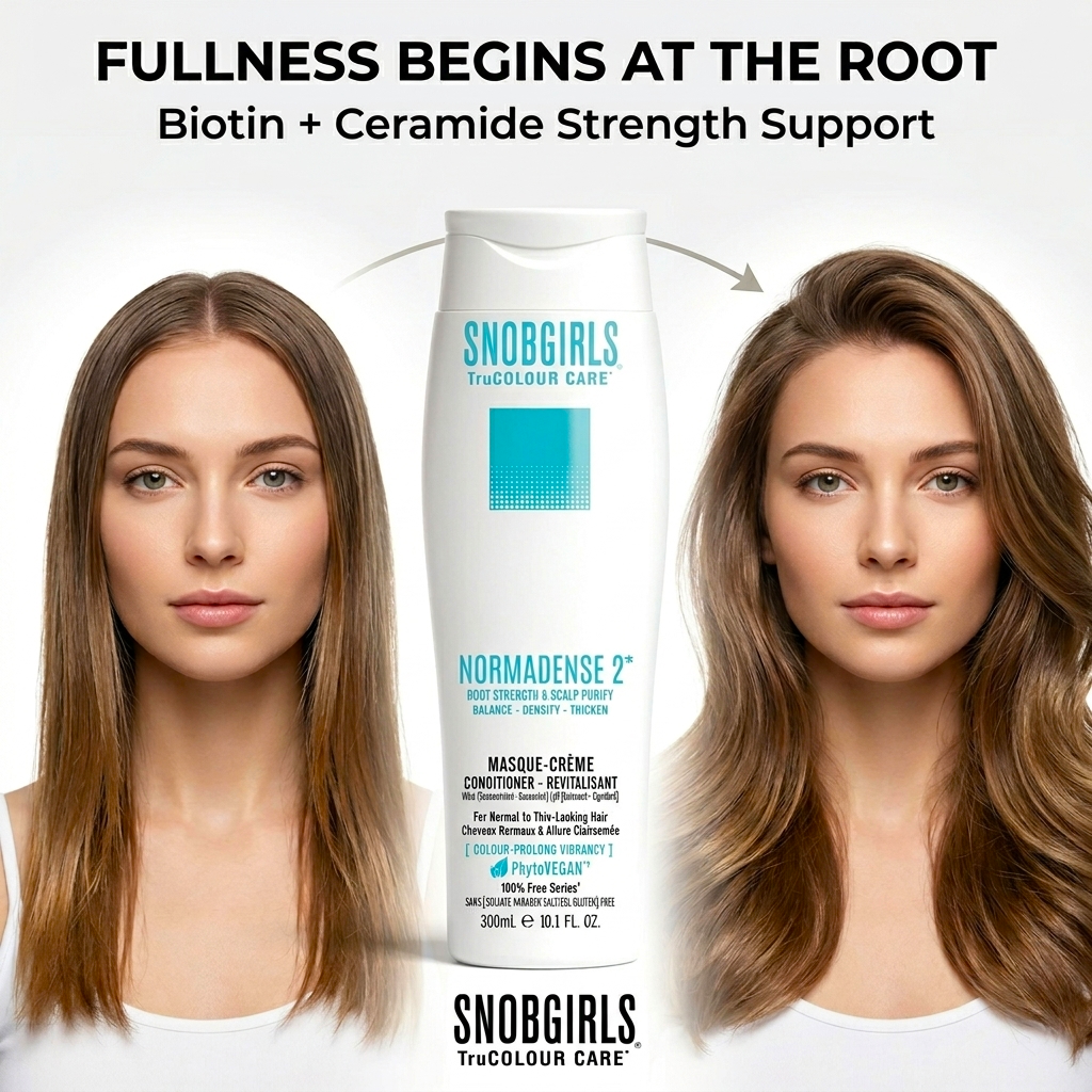 NORMADENSE 2 vegan hair conditioner for fuller, denser, and nourished thin, fragile hair