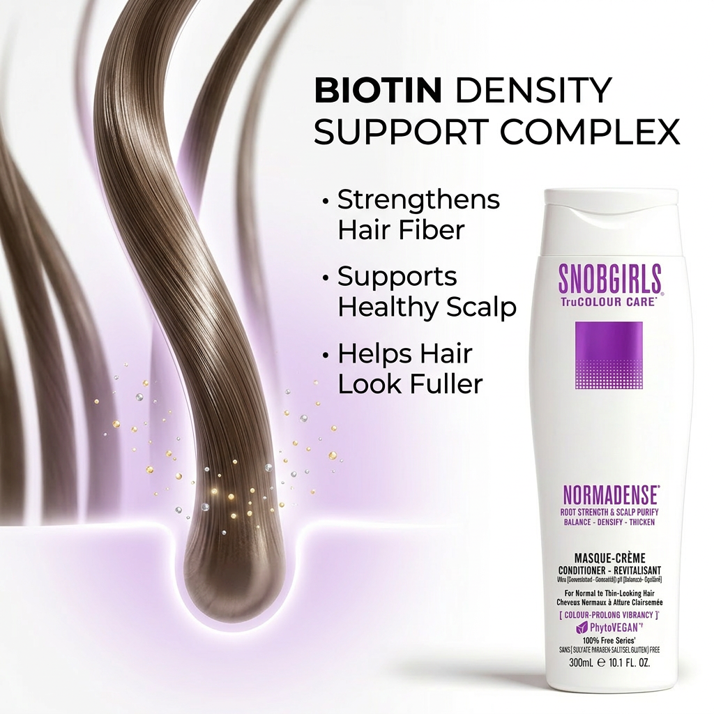 NORMADENSE 1 Vegan Hair Conditioner for dry, thin-looking hair, thickens and nourishes without weighing down.