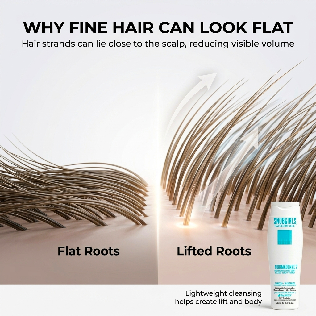 NORMADENSE 2 Prowash vegan shampoo bottle for denser, fuller hair care