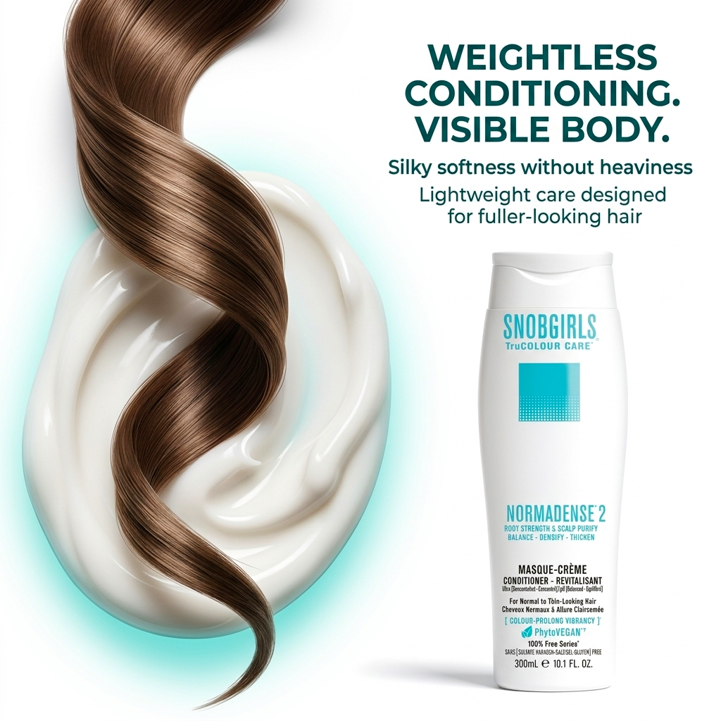 NORMADENSE 2 DUO shampoo and conditioner for fuller, denser hair, vegan and color-safe, 1000mL bottles