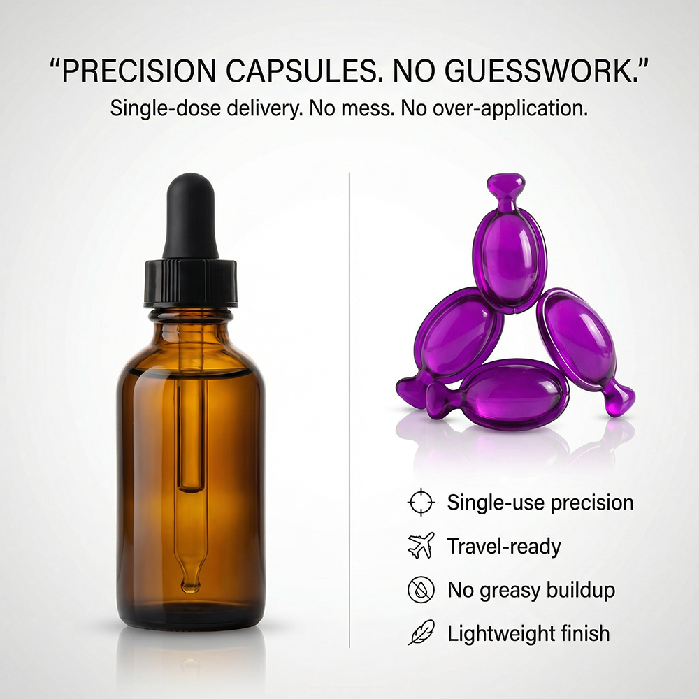 NORMADENSE vegan hair oil capsules for fuller, denser, and nourished hair