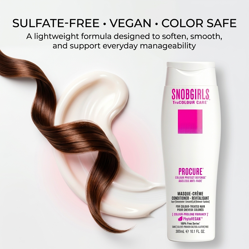 PROCURE Vegan Duo Shampoo and Conditioner for Colour Protect Defense and vibrant, soft hair