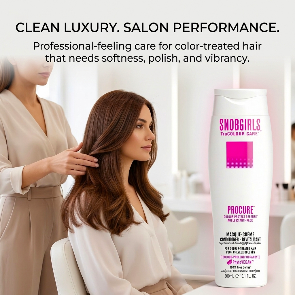 PROCURE Vegan Conditioner bottle with pump for color-treated hair protection and vibrancy