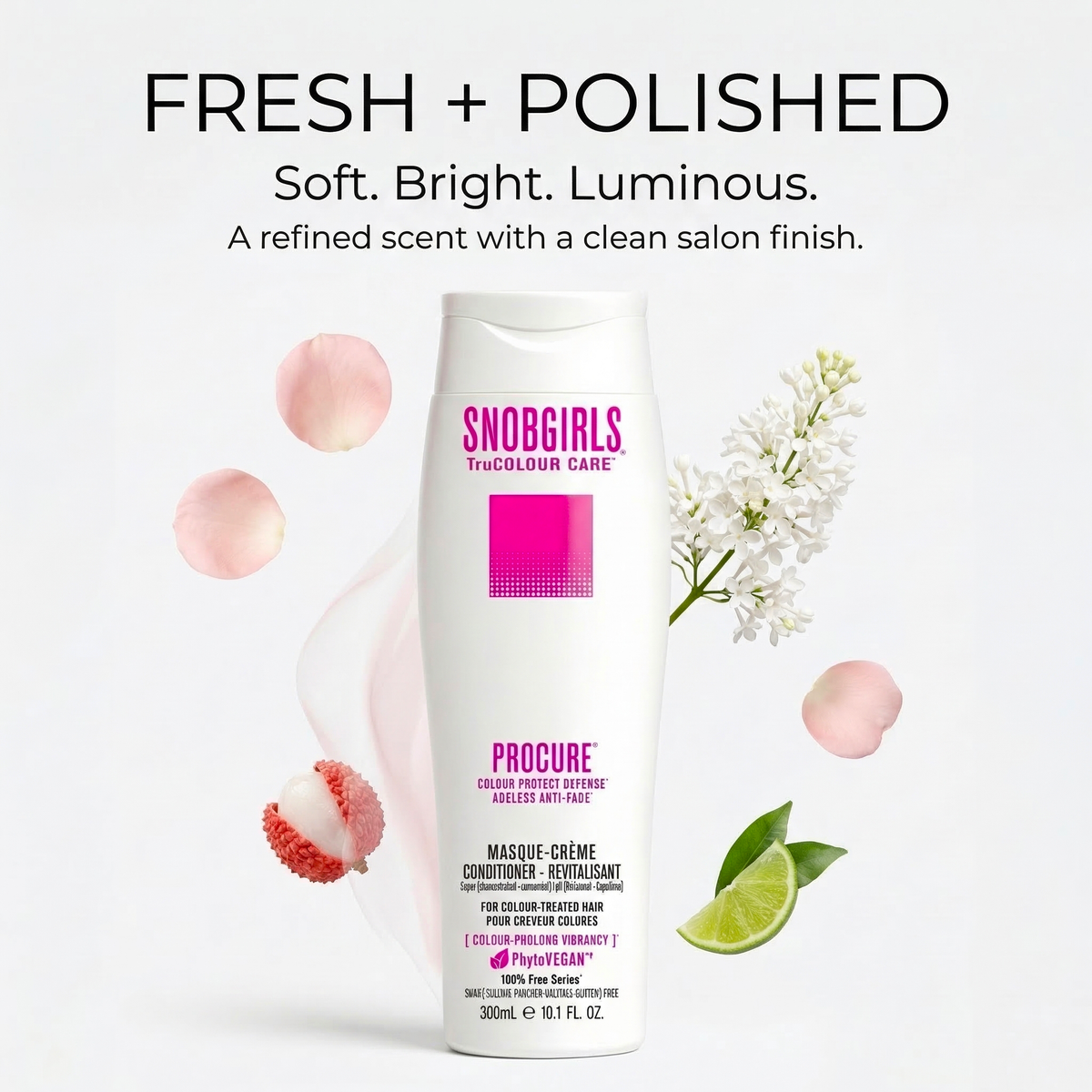 PROCURE Vegan Conditioner 1000mL nourishing lightweight cream for color-treated hair