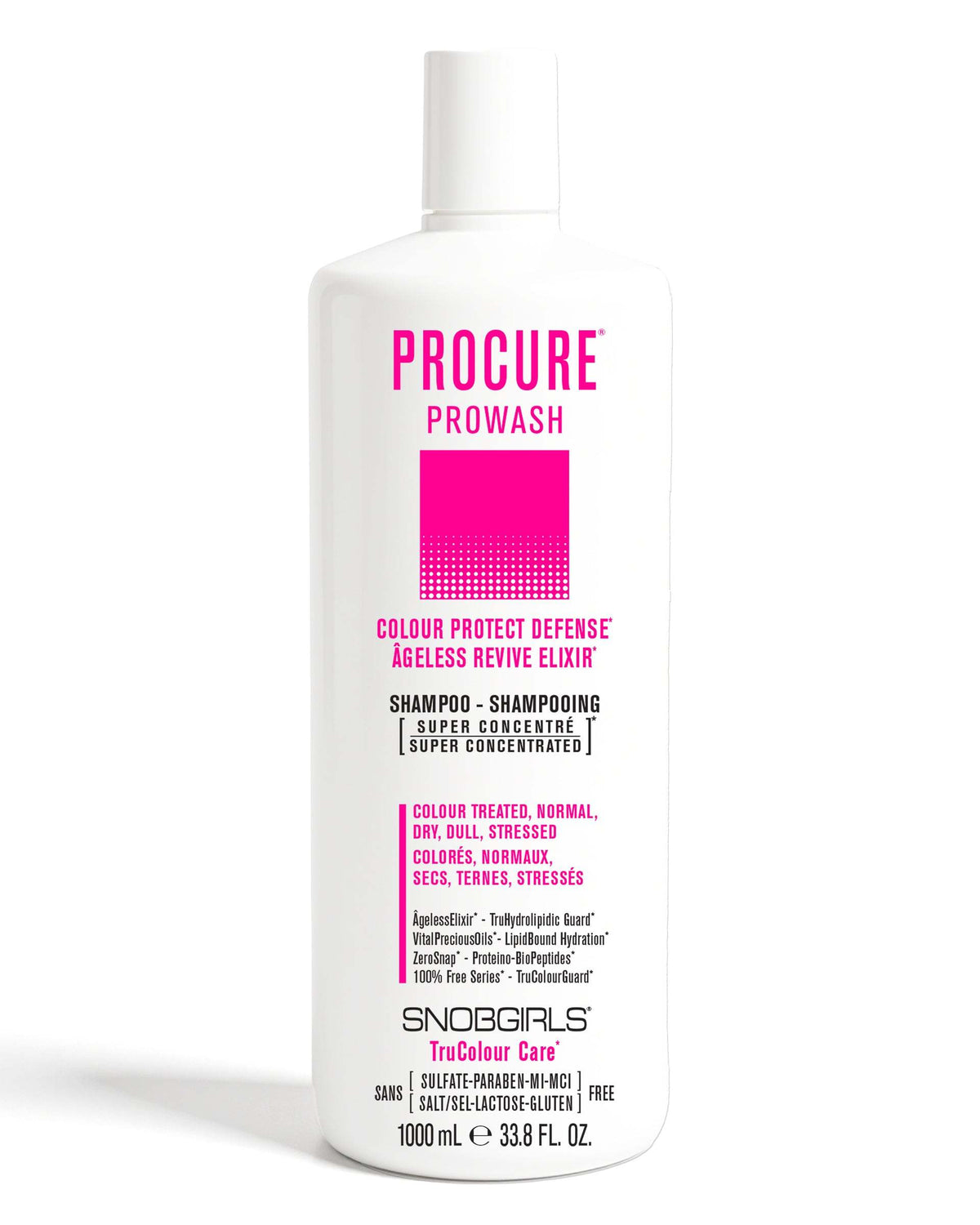 PROCURE Vegan Conditioner for colour treated hair, lightweight cream nourishment and colour protection 1000mL bottle