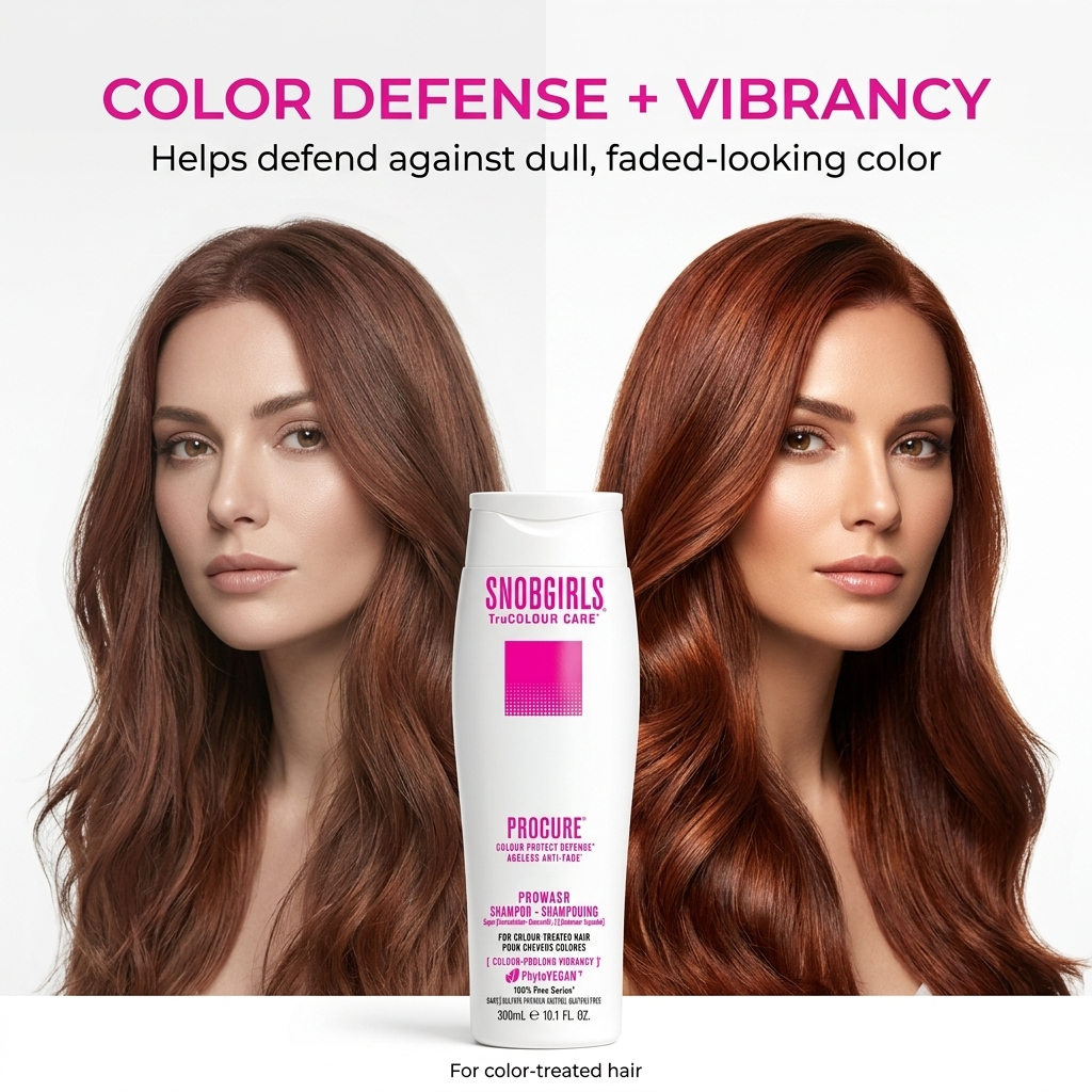 PROCURE Vegan Duo shampoo and conditioner for colour protect defense and vibrant, soft hair