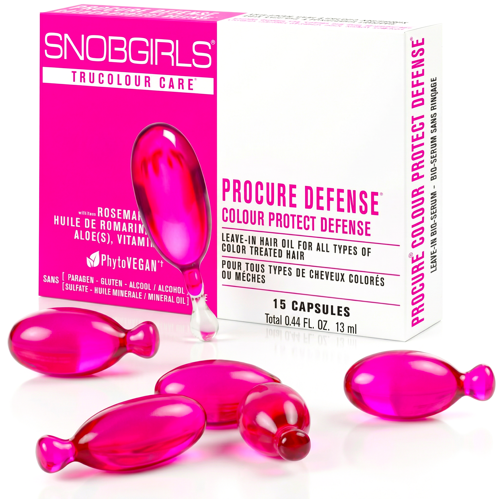 PROCURE Vegan Hair Oil Capsules for Color Defense and Vibrancy in color-treated hair
