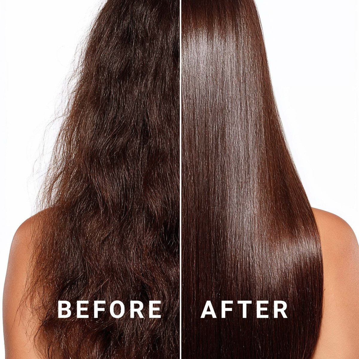 CURALIGN Shampoo Conditioner Duo smooths frizzy, dry hair for sleek, shiny results before and after use