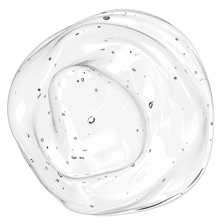 Clear gel texture of Trio VICE-VERSA CURLS vegan shampoo conditioner and hair oil capsules for curly hair care