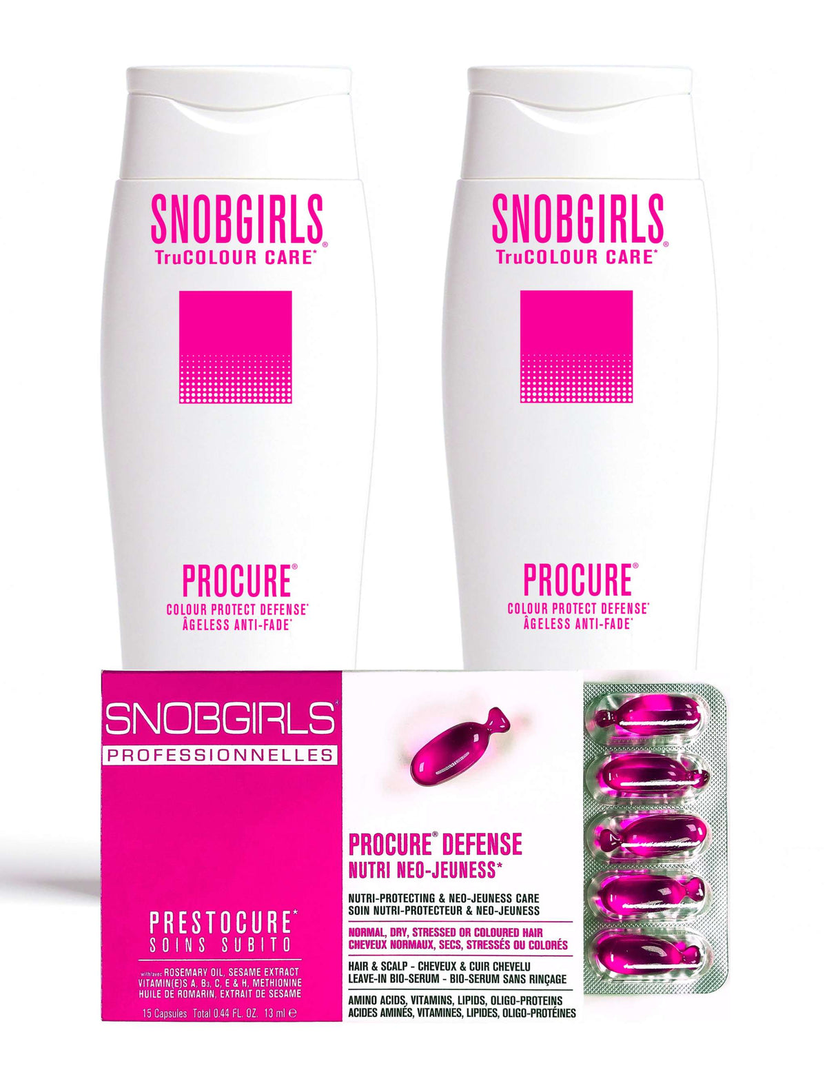 PROCURE Vegan Shampoo 300mL for color-treated hair with vegan nourishing formula and color protection