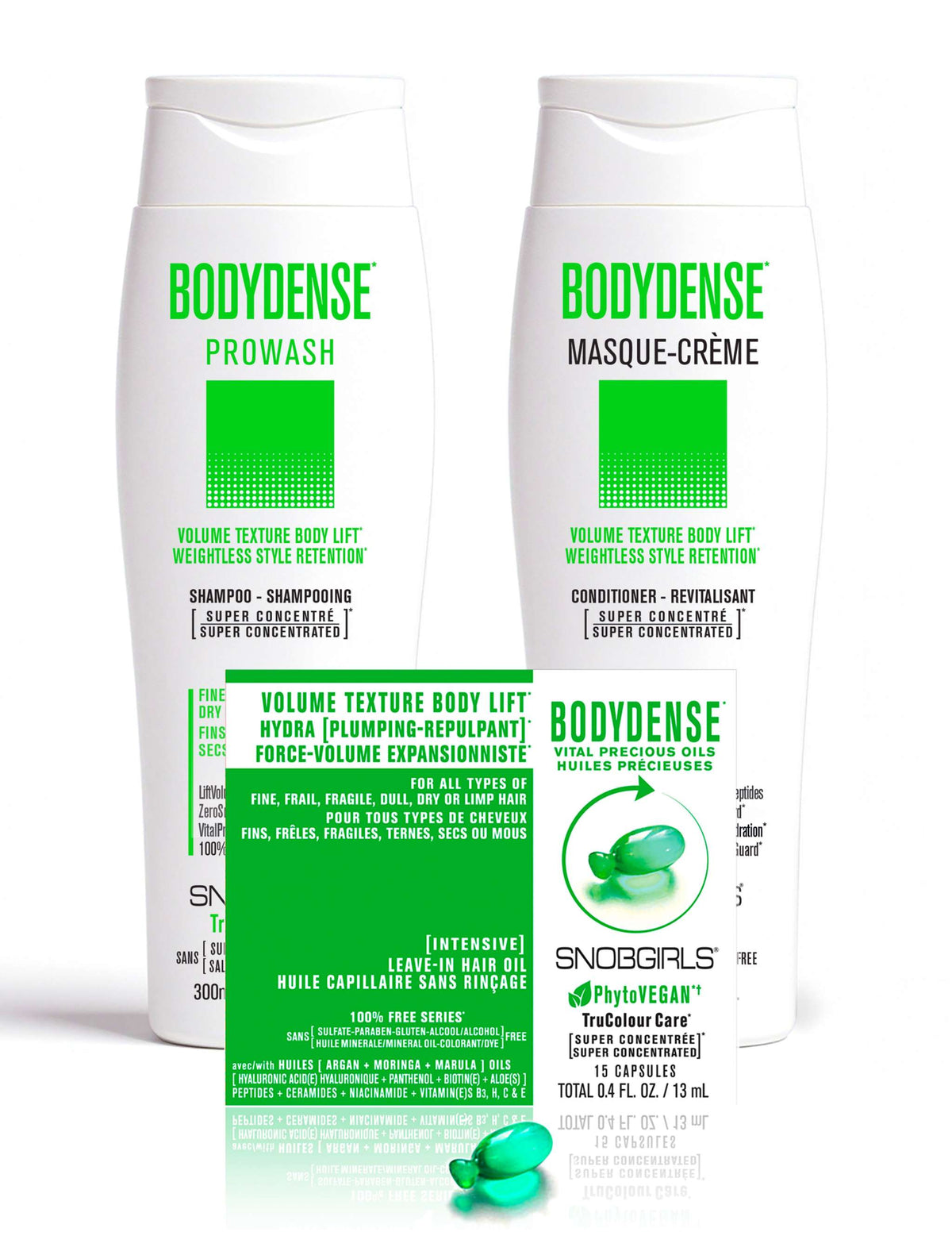 BODYDENSE Vegan Hair Conditioner for volume and body lift in fine, thin, fragile hair