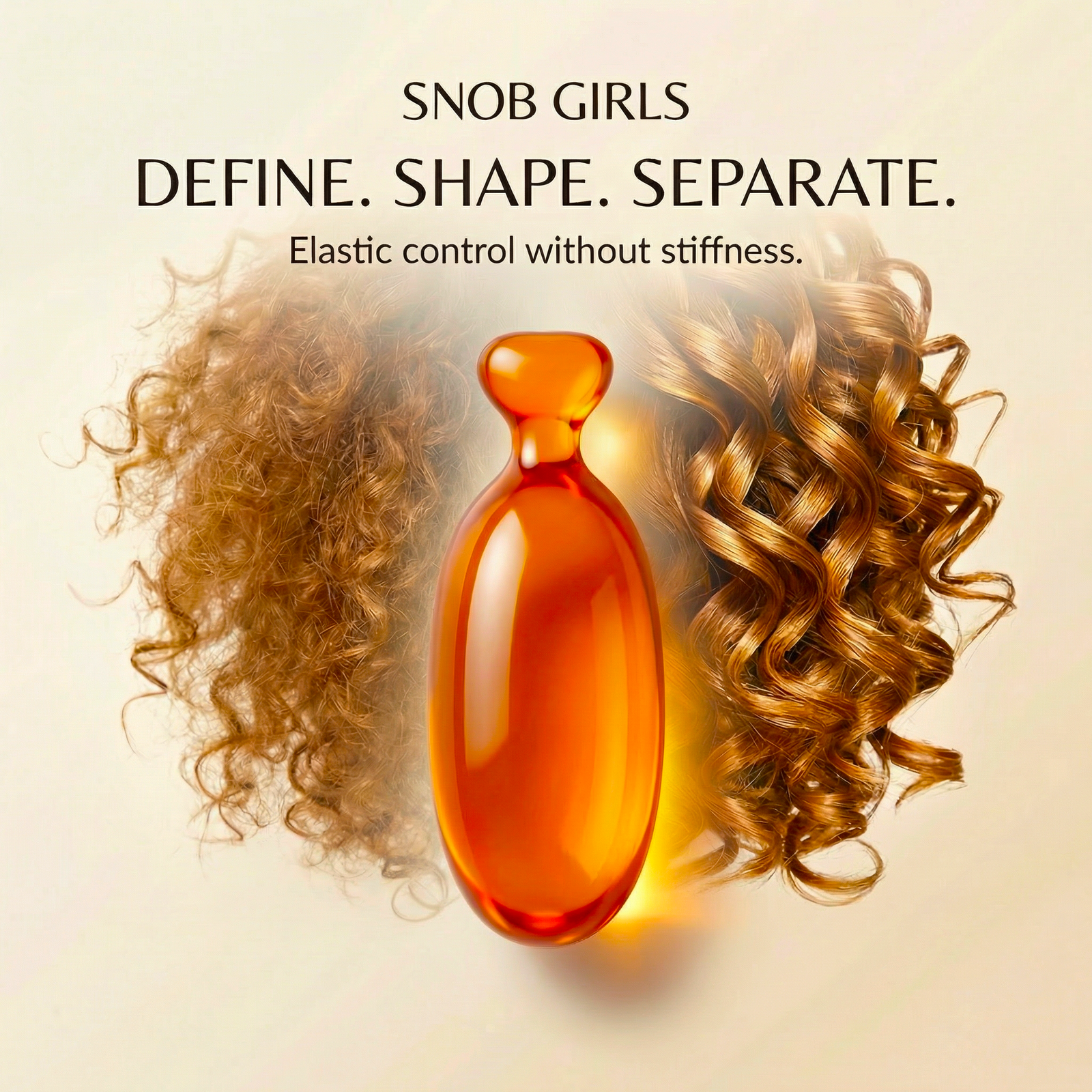 VICE-VERSA LISS & CURLS hair serum capsules for smooth, defined curls and frizz control