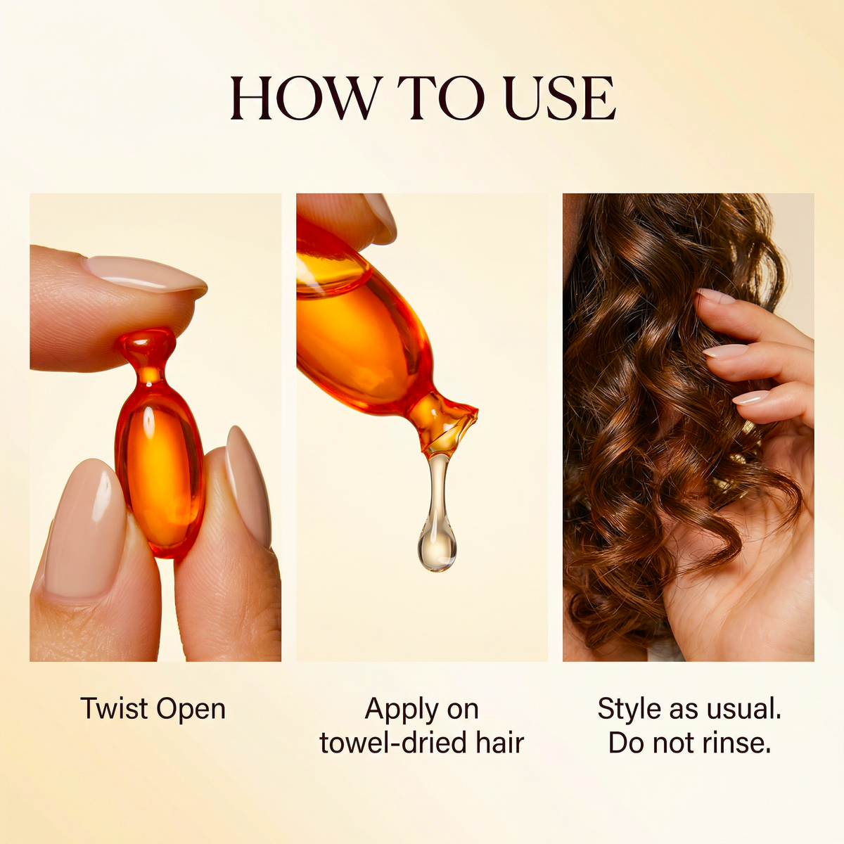 VICE-VERSA LISS & CURLS Hair Serum - Curl Care + Smooth Finish - 45 Capsules