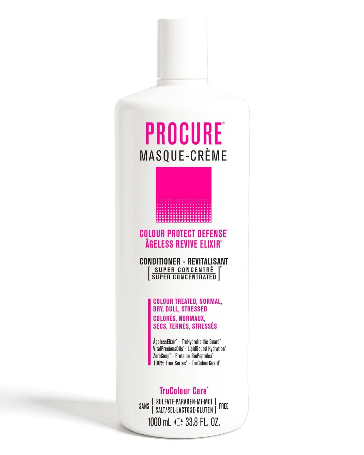 DUO PROCURE colour protect defense masque-crème conditioner for colour treated hair 1000 mL