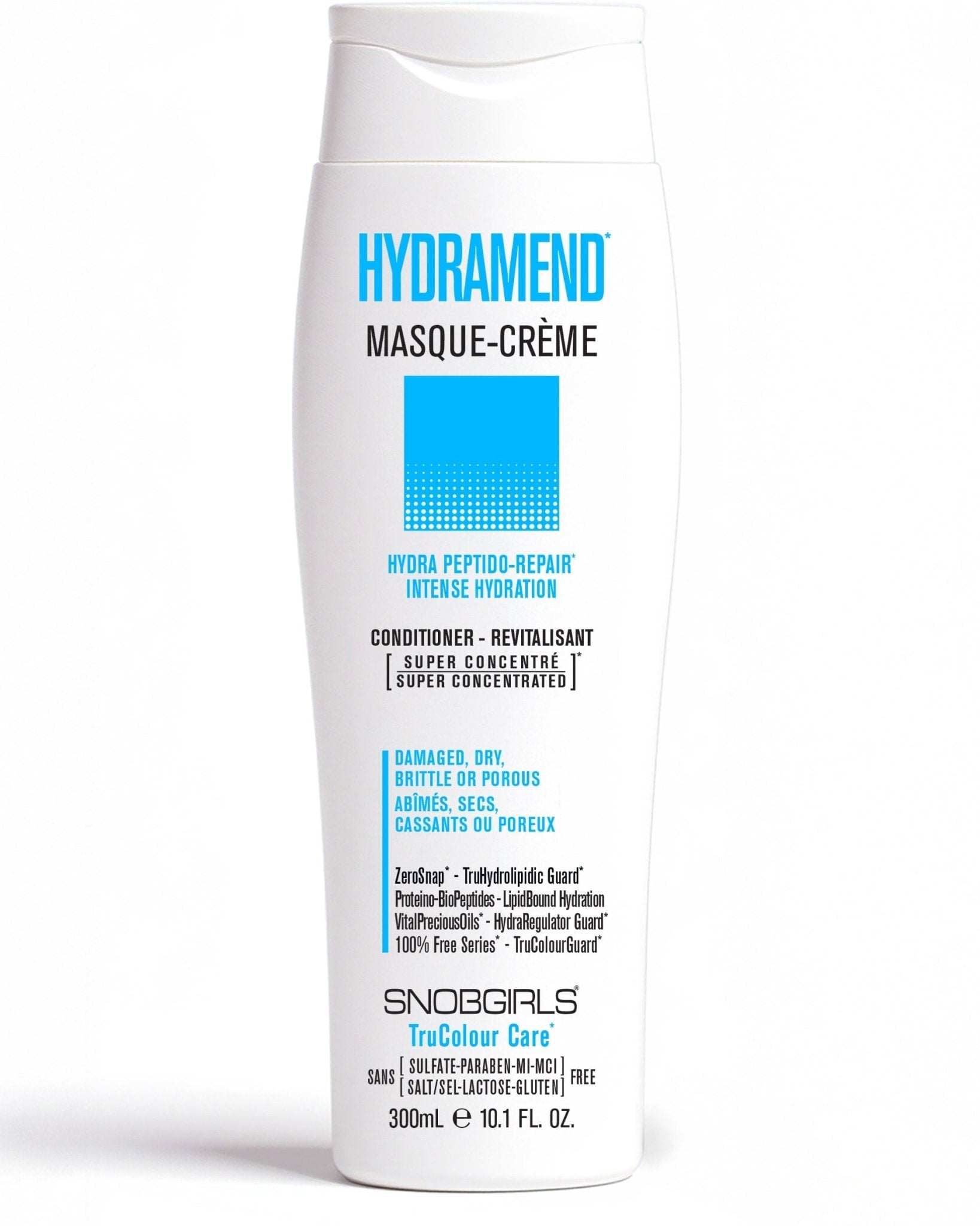 HYDRAMEND Hydrating Shampoo Conditioner DUOHYDRA PEPTIDO-REPAIRINTENSE HYDRATION
For Damaged, Dry, Brittle or Porous Hair 1 x HYDRAMEND  Hydrating Shampoo 300 mL 1 x HYDRAMEND  Hydrating Conditioner 300 mL 

SNOBGIRLS.com