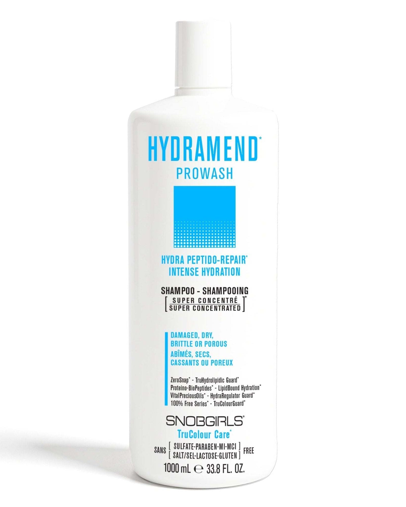 HYDRAMEND Vegan Hydrating Shampoo for damaged, dry, brittle hair, super concentrated vegan formula with intense hydration and repair