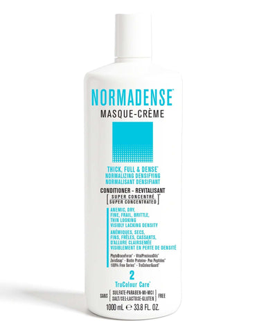 NORMADENSE 2 Masque-Creme Vegan ConditionerTHICK, FULL &amp; DENSENORMALIZING DENSIFYING

For Dry, Fine, Frail, Brittle, Thin Looking Hair, Visibly Lacking Density
Super Concentrated MASQUE-CREMEVegan ConditiSNOBGIRLS.com