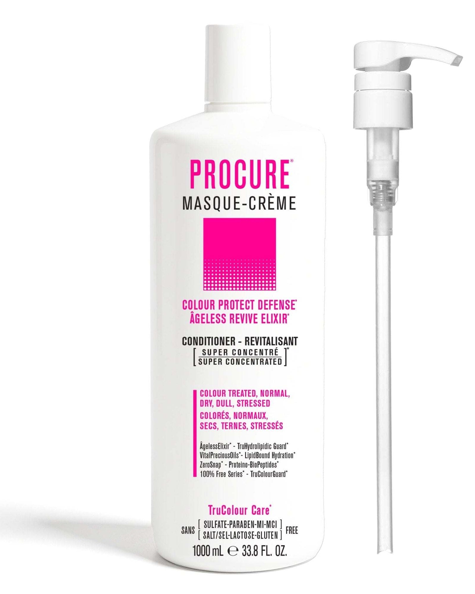 PROCURE Vegan Conditioner for color-treated hair with pump, nourishing and protecting color vibrancy