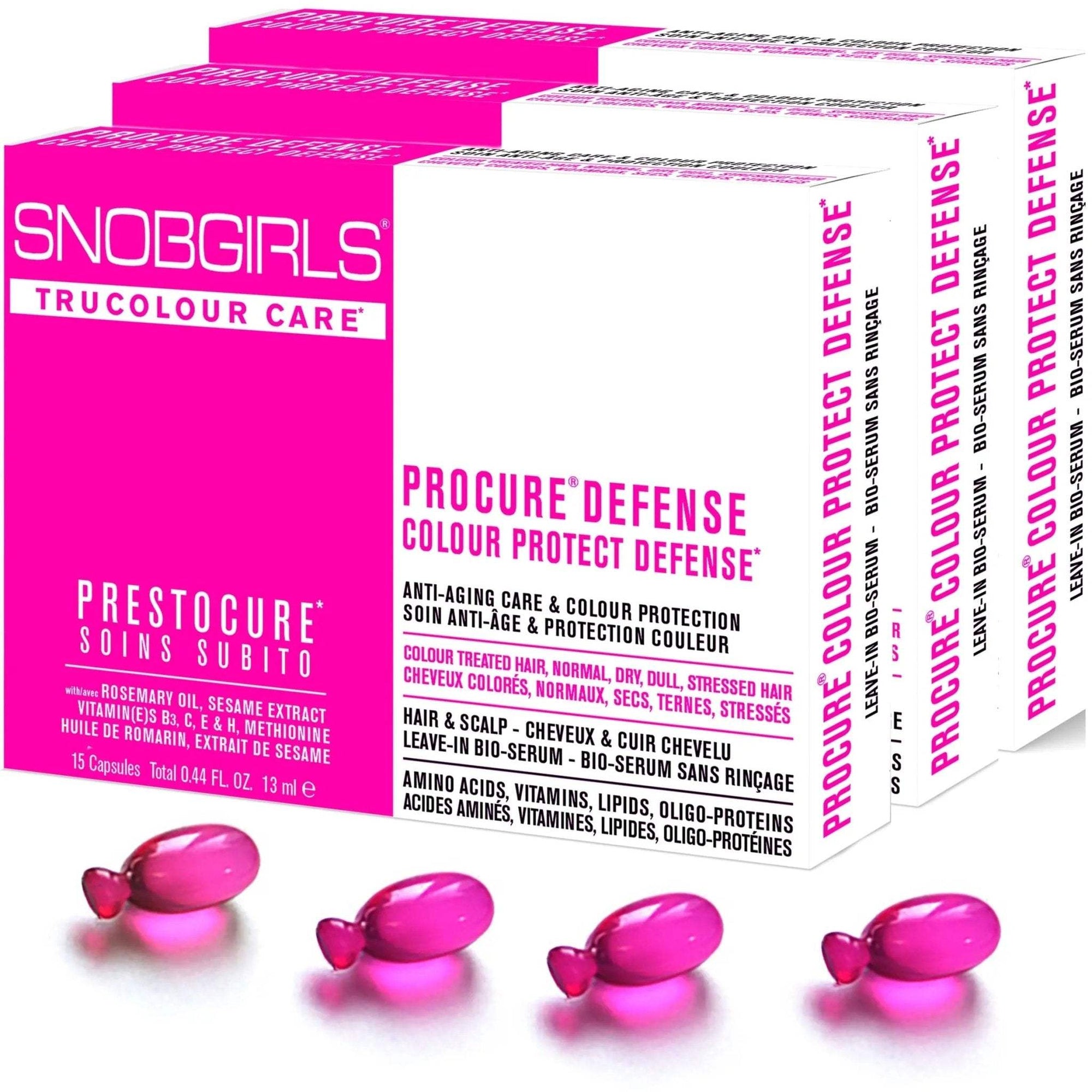 PROCURE Vegan Hair Oil capsules with rosemary, biotin, and vitamins for color-treated hair protection and nourishment