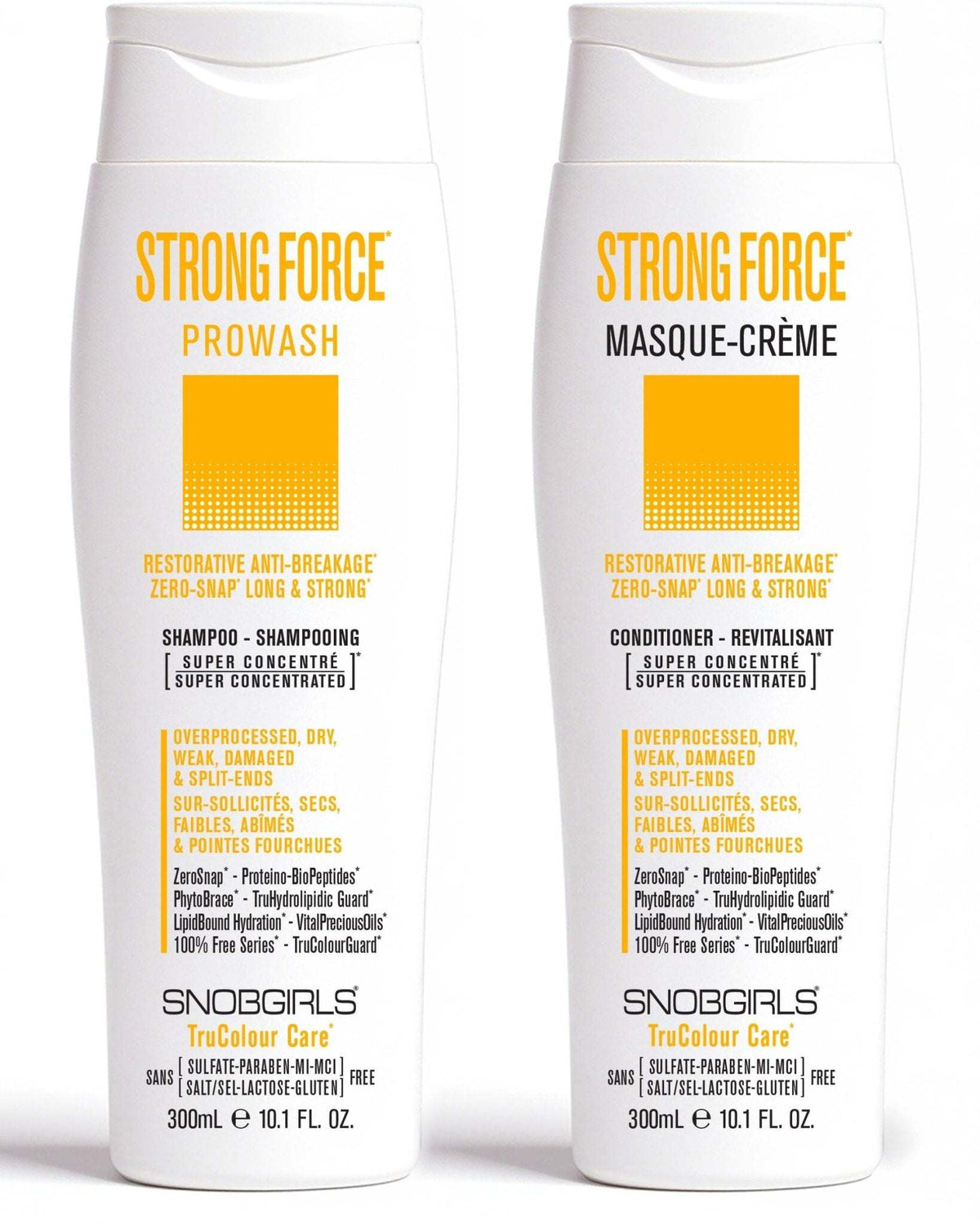 STRONGFORCE Shampoo Conditioner duo for restorative anti-breakage and damaged hair care