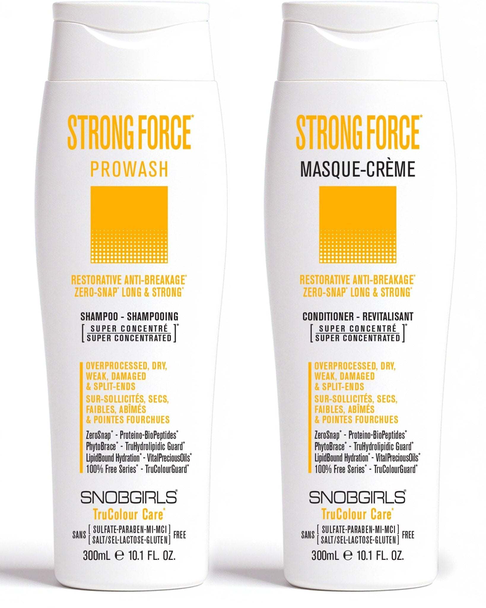 STRONGFORCE Shampoo Conditioner duo for restorative anti-breakage and damaged hair care